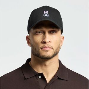 NWT Psycho Bunny Men’s Classic Baseball Cap in Black OS